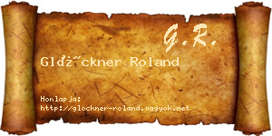 Glöckner Roland névjegykártya