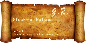 Glöckner Roland névjegykártya