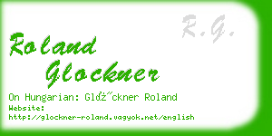 roland glockner business card